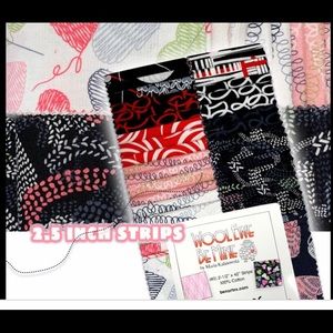 Cotton Fabric jelly roll Wool Ewe Be Mine